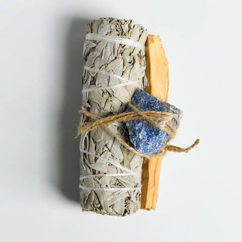 Sage + Palo Santo + Raw Crystals Cleansing & Healing Set
