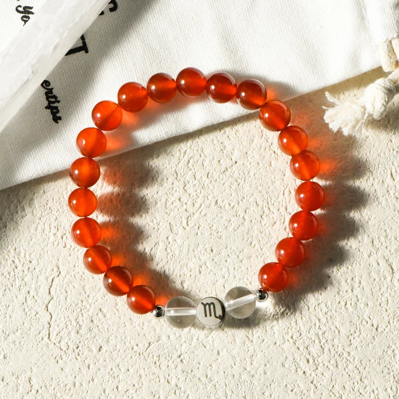 Zodiac Healing Stone Bracelet Set with Crystal Stones