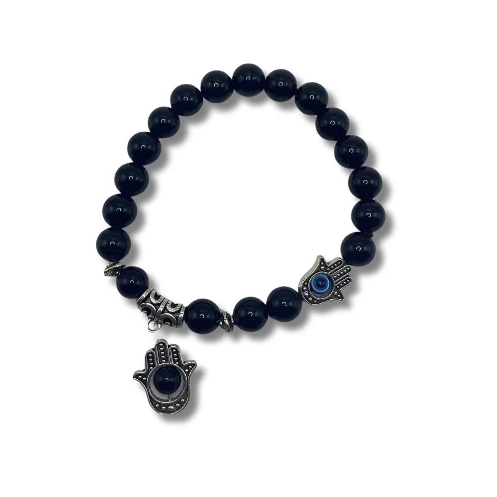 Eye of Horus Protection · Obsidian Bracelet