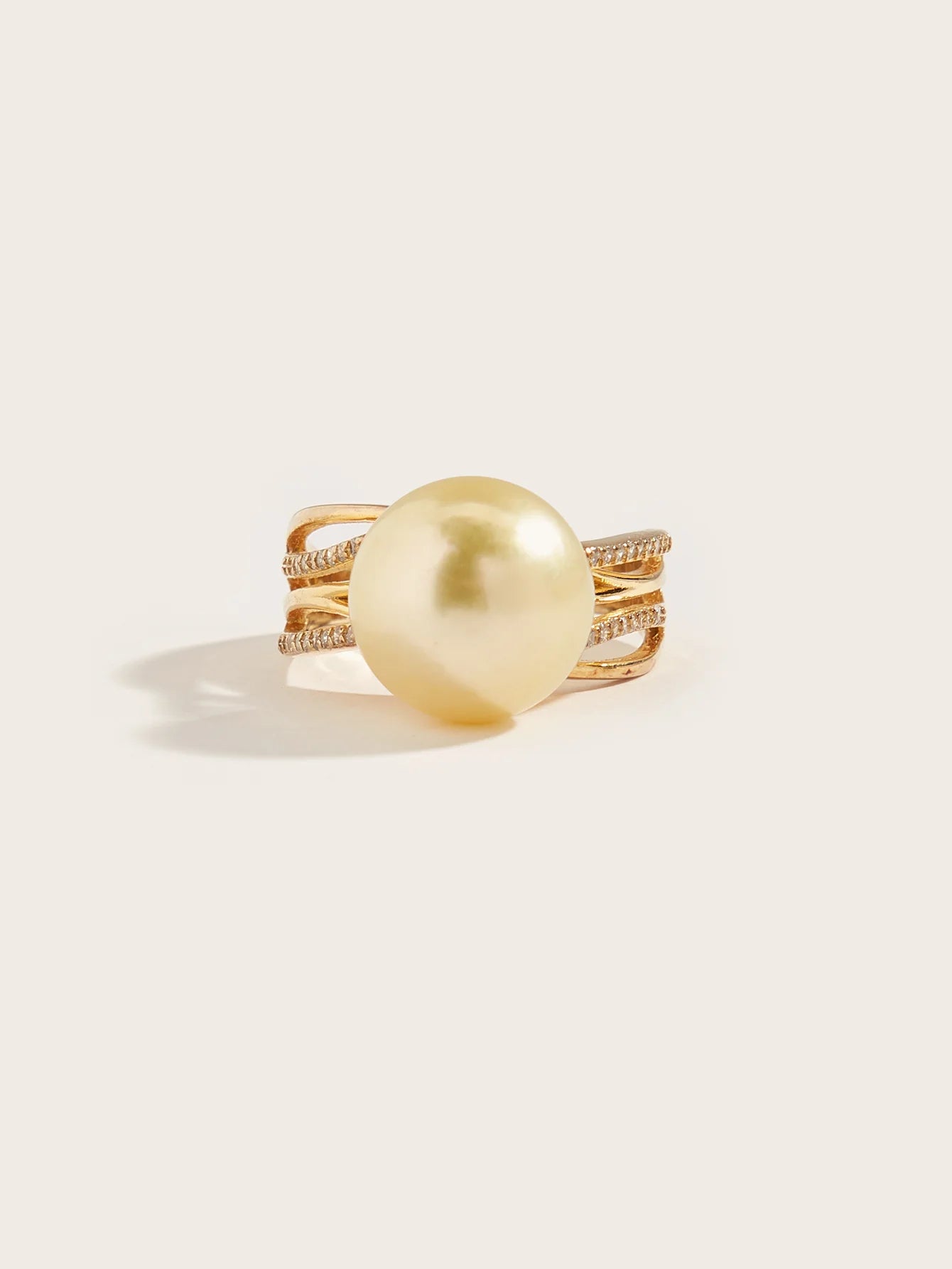 Aurora South Sea Golden Pearl Ring