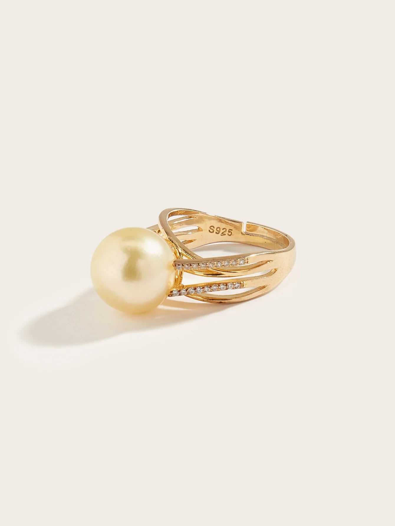 Aurora South Sea Golden Pearl Ring