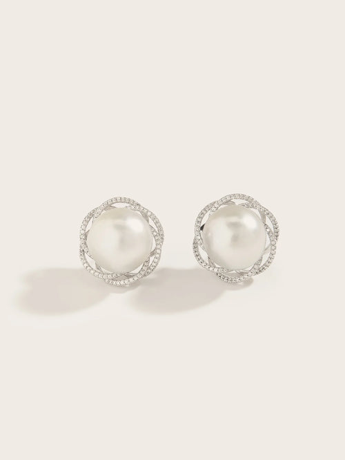 Australian White South Sea Pearl Studs