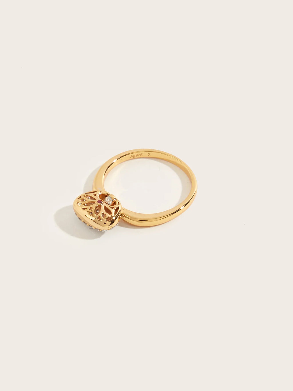 Gilded Pouch Ring