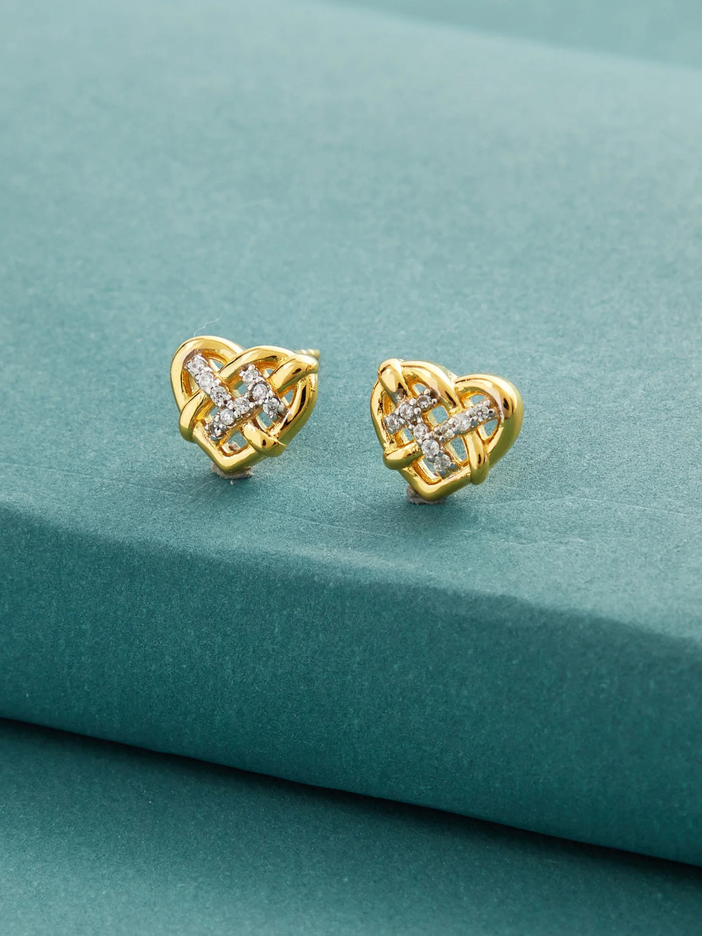 Celtic Knot Heart Studs