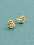 Celtic Knot Heart Studs