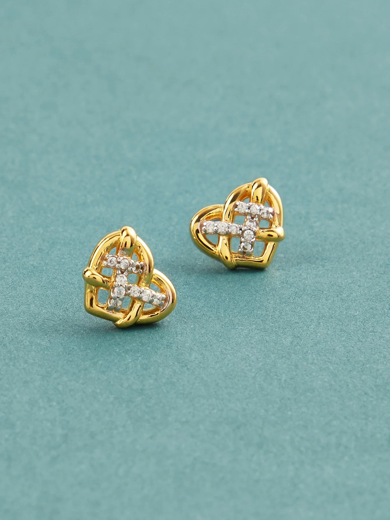 Celtic Knot Heart Studs