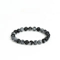Snowflake Obsidian Bracelet